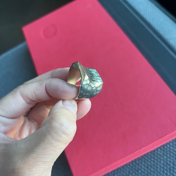 Make a Settle yet Bold Statement -Silver Ring Size 7 - Picture 3 of 5